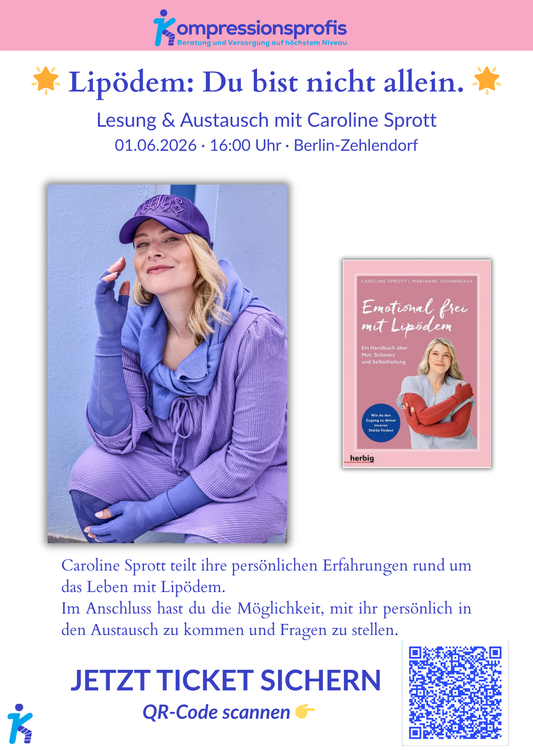 Du bist nicht allein – Lesung mit Caroline Sprott (Autorin von „Emotional frei mit Lipödem“)